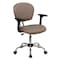Flash Furniture Mesh Task Chair, 17-1/4" to 21", Fixed Arms, Coffee Brown H-2376-F-COF-ARMS-GG - alternate 4